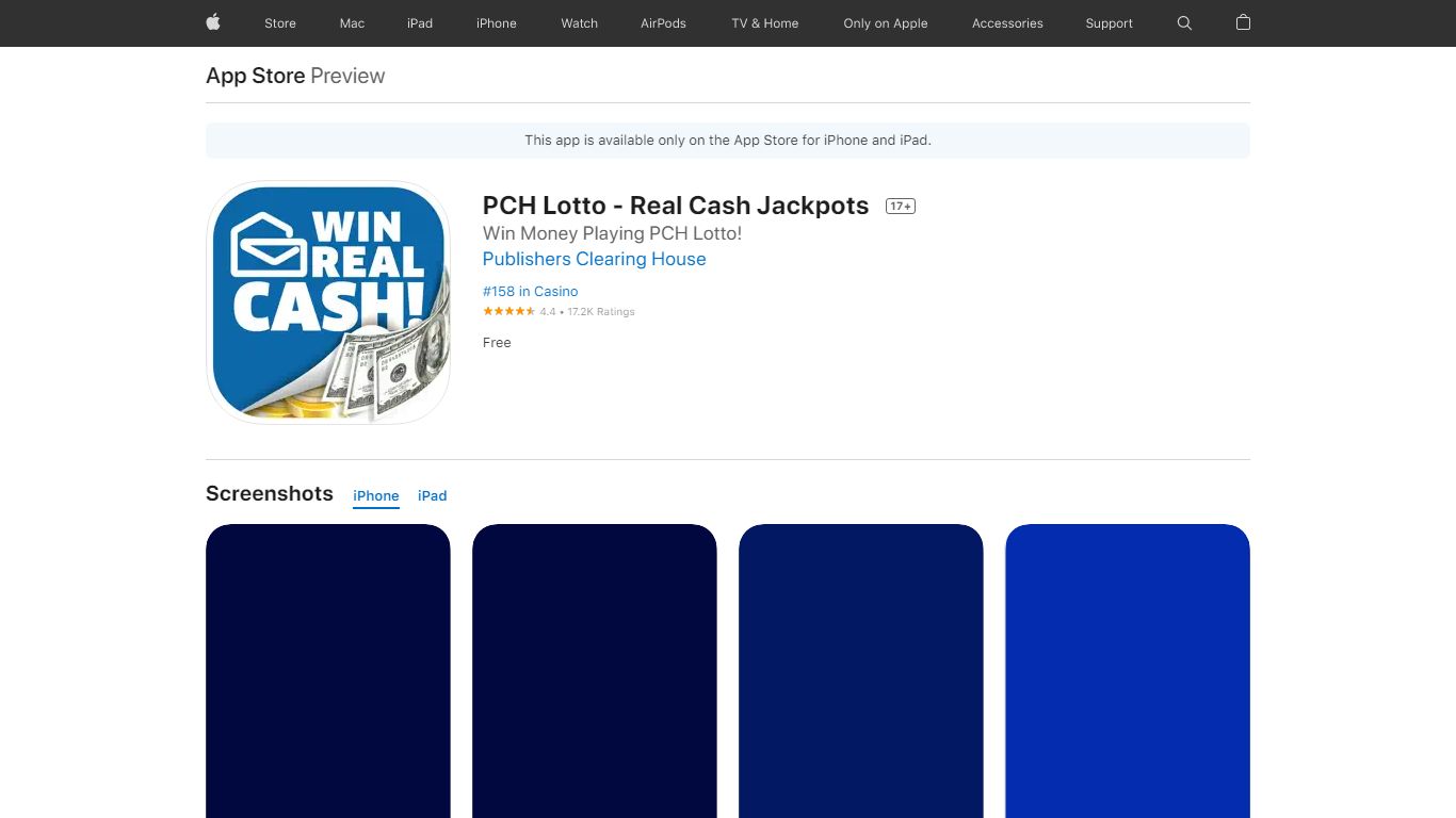 PCH Lotto - Real Cash Jackpots 17+ - App Store