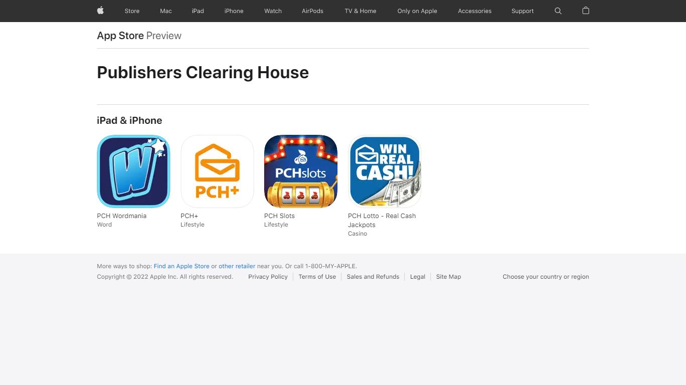 ‎Publishers Clearing House Apps on the App Store